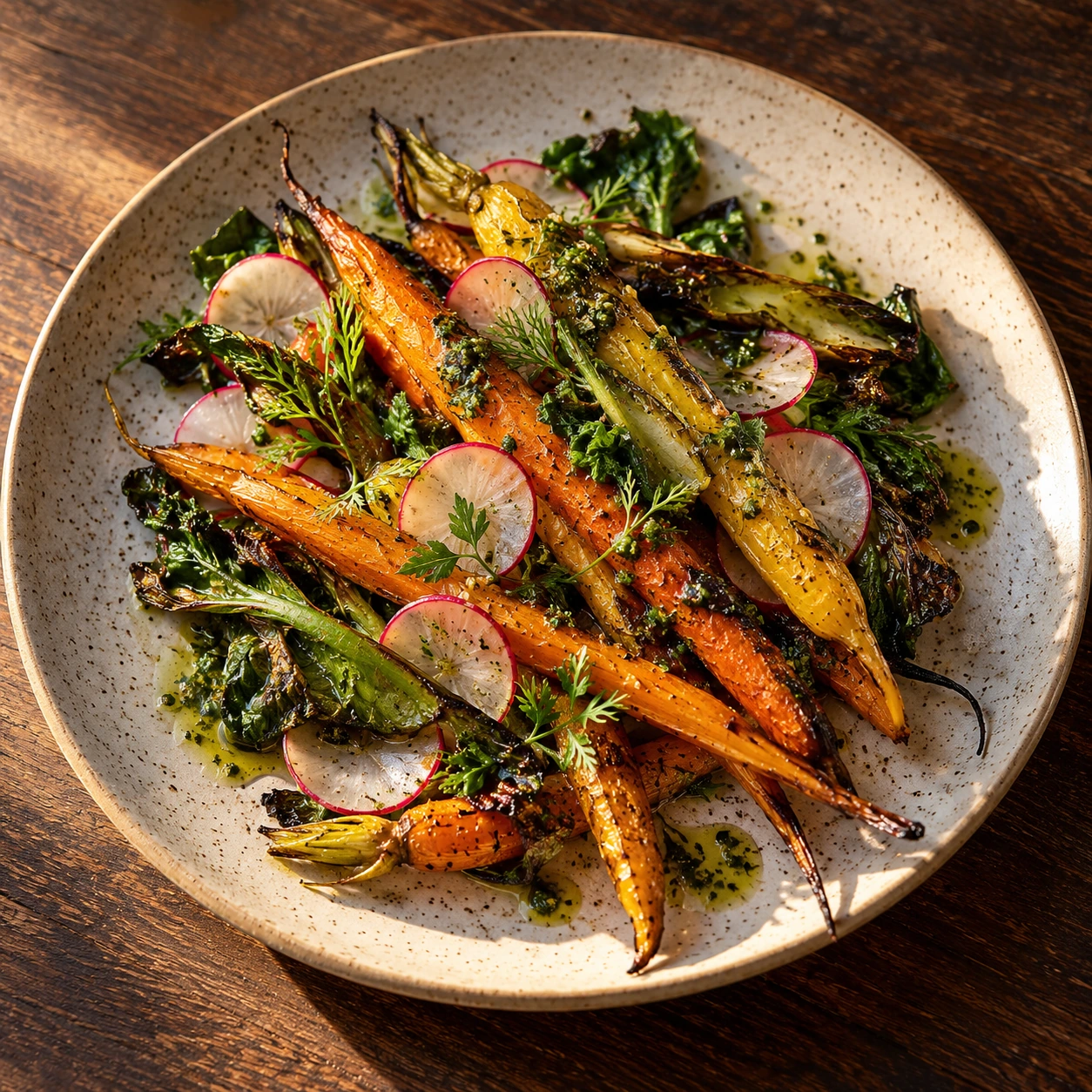 Roasted garden vegetables