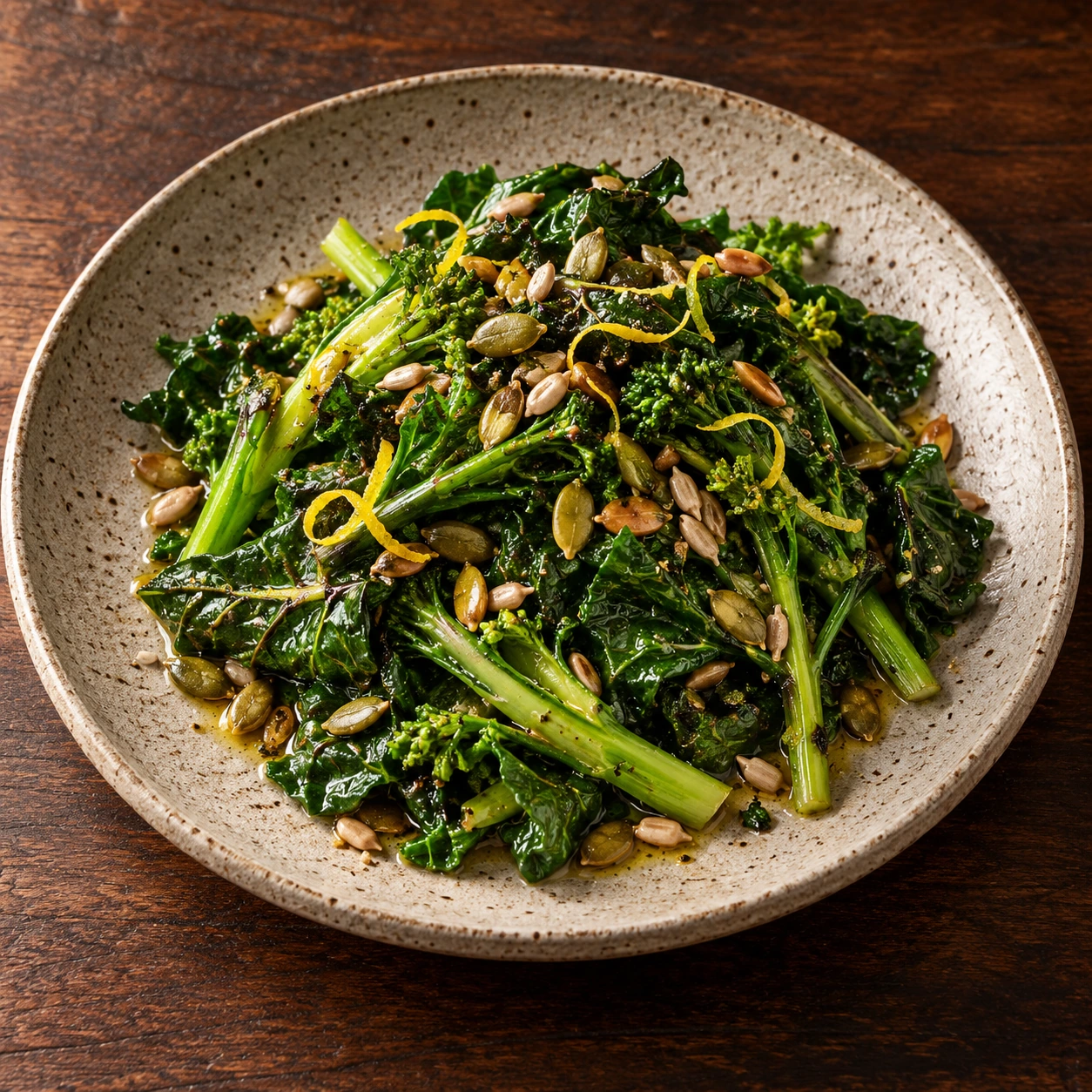Warm seasonal greens
